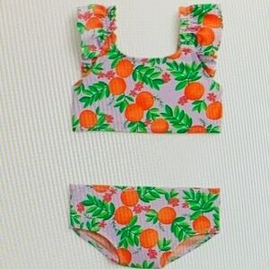 Colorful Fruit Print Bikini Set